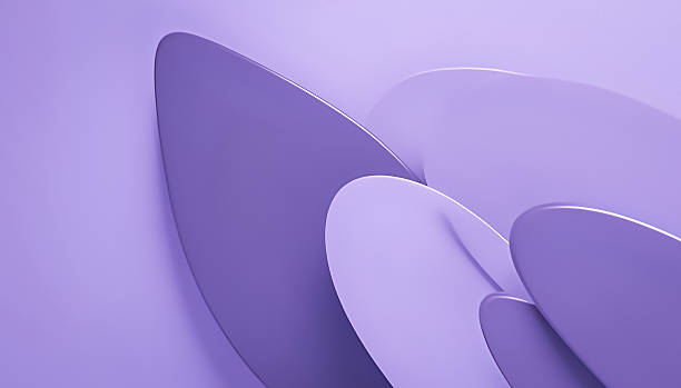 istock Soft and Dreamy Abstract Background Featuring Gently Curved Lavender Shapes with Subtle Light and Shadow Effects 2203609291