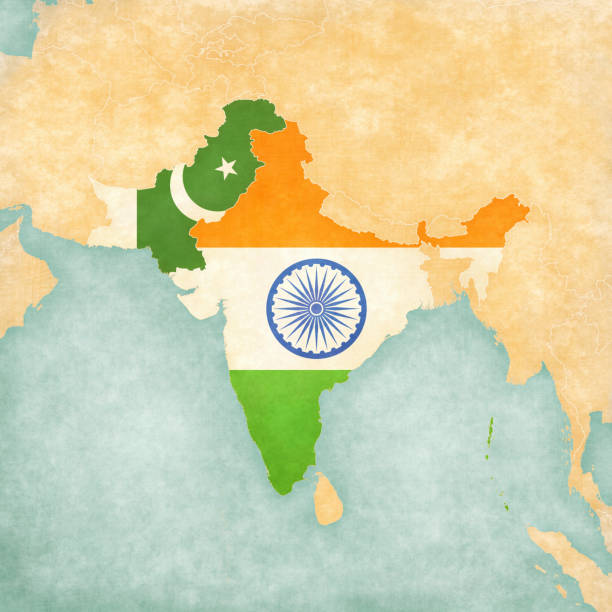 istock Map of South Asia - India and Pakistan 2203616627