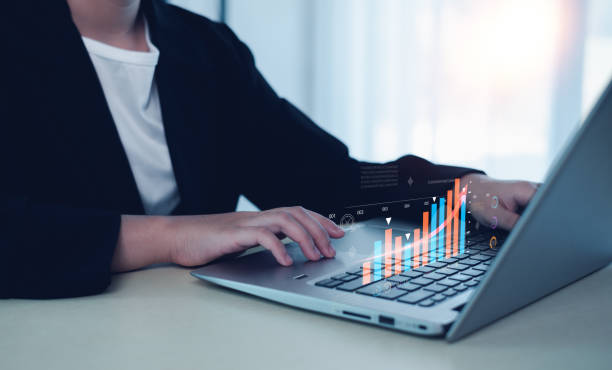 istock Concept digital transformation technology strategy, Analyst working with Business, metrics connected to database Corporate. 2203619964