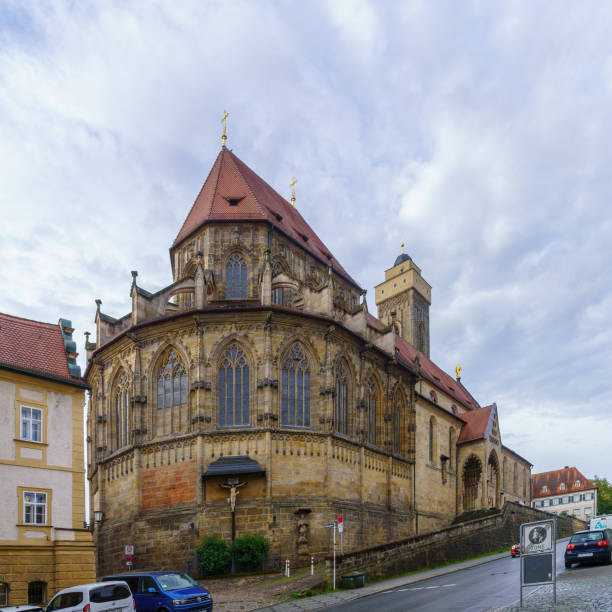 Bamberg, Germany - October 08, 2024: View of the Our Lady Parish Church in Bamberg, Bavaria, Germany