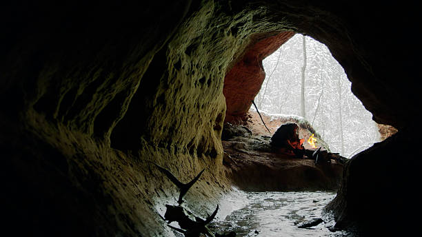 Limestone Cave at Minnehaha Creek in Minneapolis