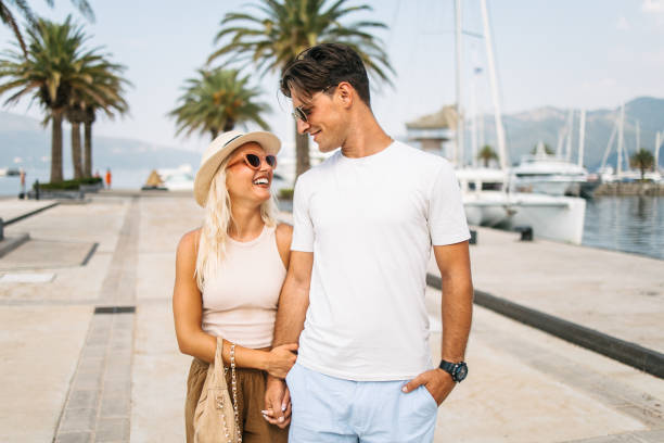 istock Summer walk along the marina 2203630223