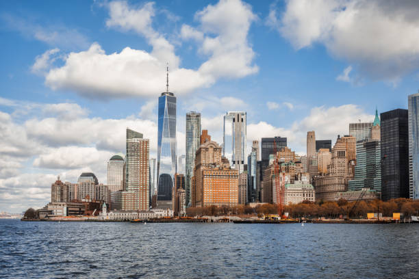 istock view on financial district of manhattan from hudson river 2203632357