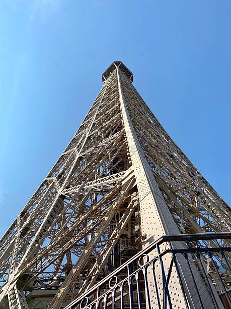 istock Low-angle view of the Eiffel Tower in Paris 2203654638