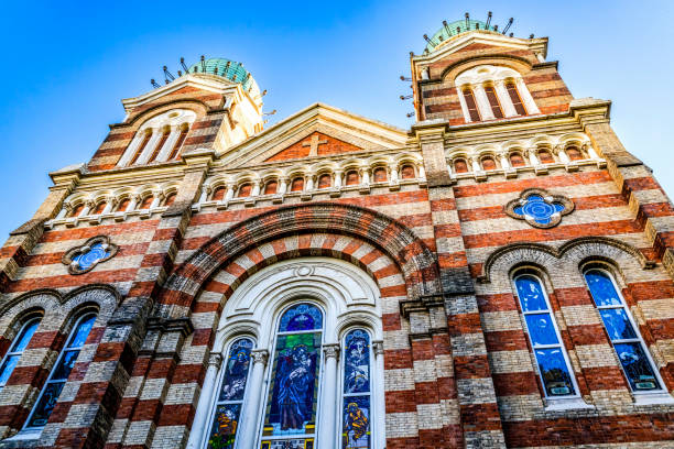 istock Colorful Facade St Joseph Cathedral Tianjin China 2203661328