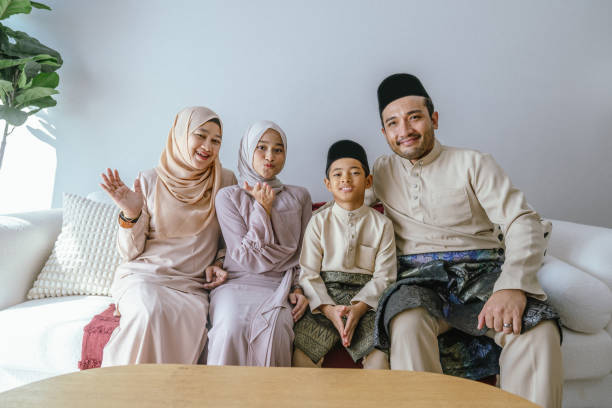 istock Eid Joy: A Family Portrait Celebrating Hari Raya 2203664220
