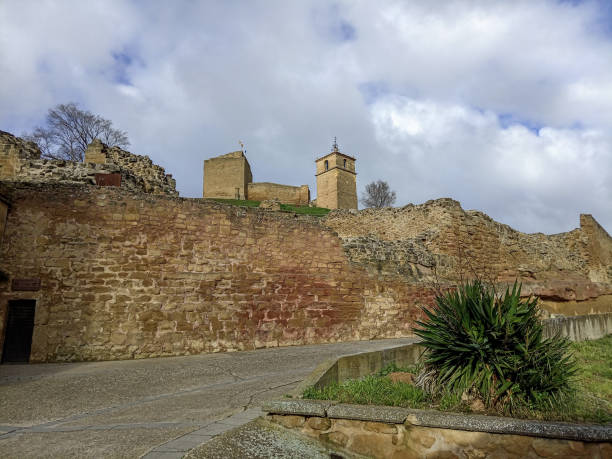 istock Ancient castle ruins in San Vicente de la Sonsierra, Spain 2203668902
