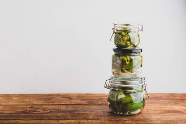 istock Jars of Pickled Jalapeno Peppers 2203675583