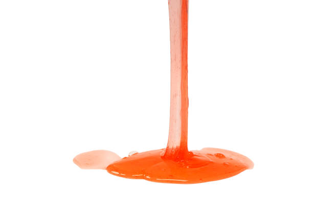 istock Red slime toy isolated on a white background. 2203681917