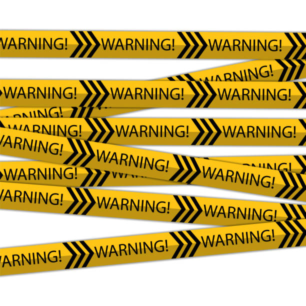 Vector Warning Tapes Set. Yellow and Black Danger Caution Sign. Striped Transition Abstract Strict Barrier. Diagonal Striped Lines. Danger in Construction or on the Road Vector Warning Tapes Set. Yellow and Black Danger Caution Sign. Striped Transition Abstract Strict Barrier. Diagonal Striped Lines. Danger in Construction or on the Road. road chevron warning signs stock illustrations