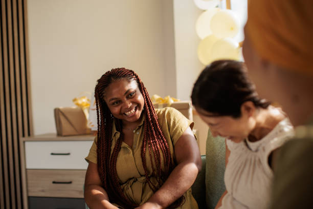 istock Female Friends Bonding Over Baby Shower Conversation 2203688593
