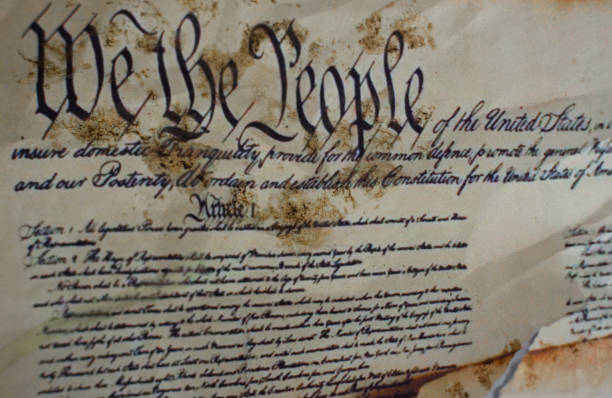 istock Trampled and Ripped U.S. Constitution 2203689095