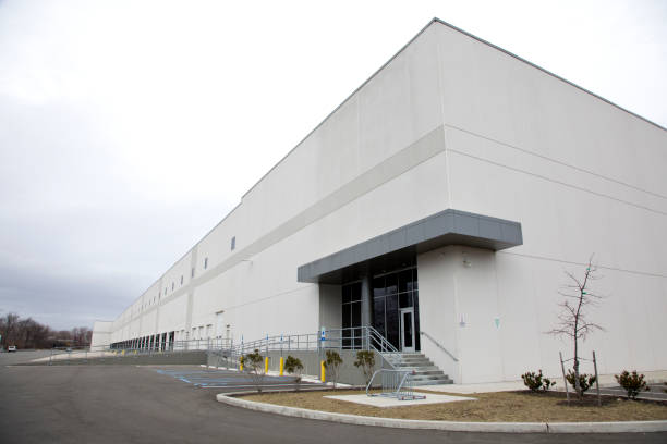 istock Large distribution warehouse entrance 2203695953