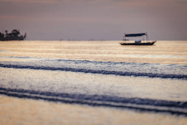 Beautiful seascape at sunrise, Palawan Island.