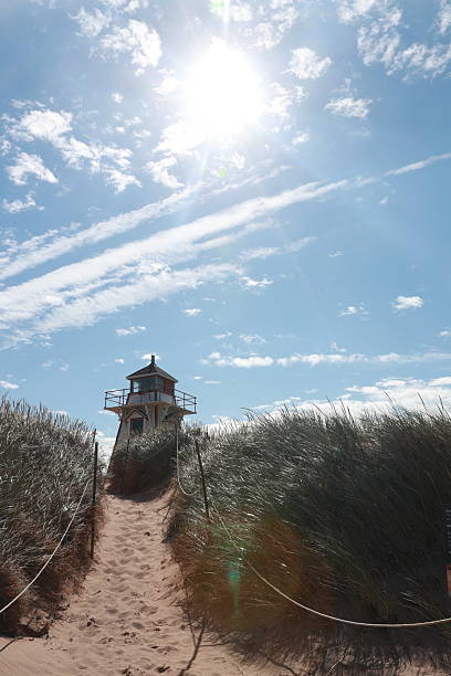 istock Covehead Lighthouse Amidst PEI's Coastal Sand Dunes 2203716051