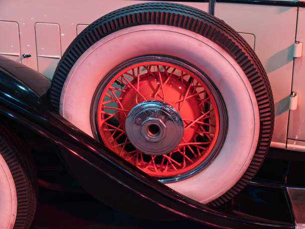 Detail from old vintage car