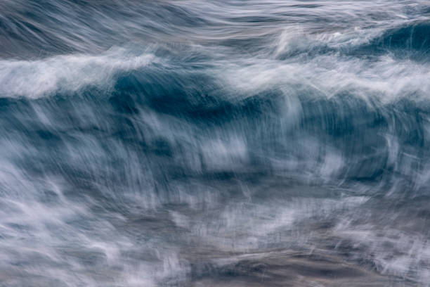 istock A long exposure photograph of ocean waves with blurred motion. 2203722725