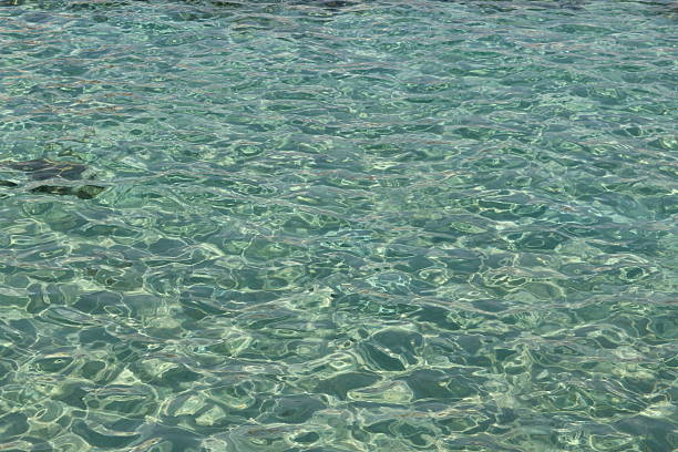 Clean and clear Red Sea water surface in Hurghada, Egypt