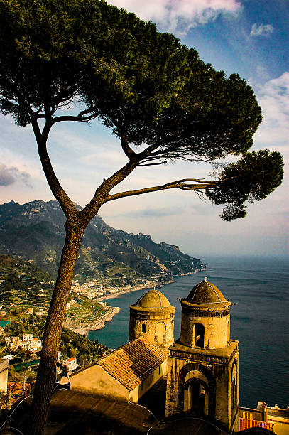 Italy - Amalfi - Ravello church over looking the Mediterranean Sea
