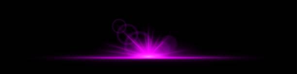 istock Glowing pink light burst on a dark background. Bright neon explosion with radiant beams, circular bokeh, and energy flare. Abstract illumination with vibrant glow and futuristic effect. 2203734556