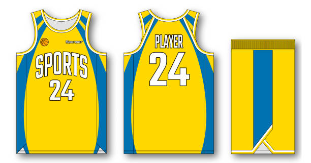 istock Baketball jersey design template. Vector jersey basketball design. Uniform club basketball jersey. 2203740411