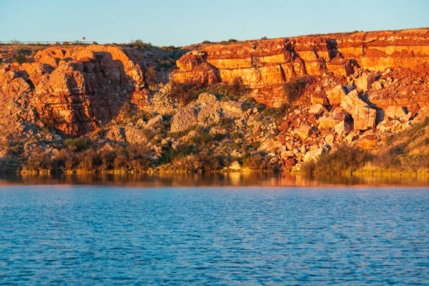 istock Bottomless Lakes State Park in New Mexico at Sunset 2203748801