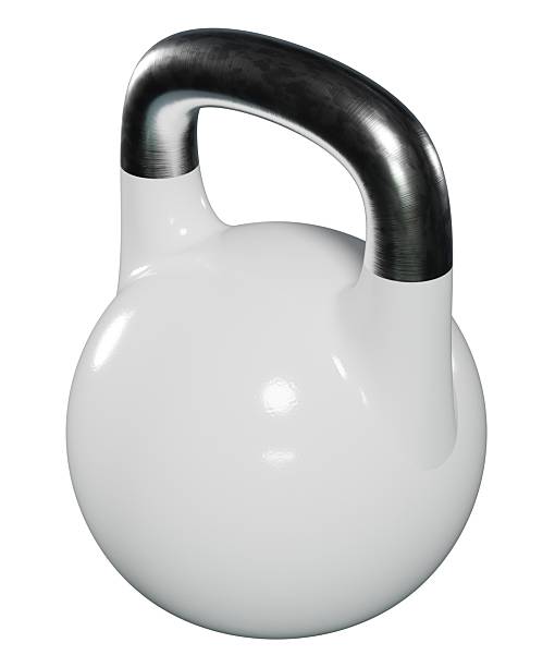 istock Olympic kettlebell, blank heavy cast iron powerlifting equipment 2203750271