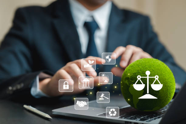 istock Legal Concepts with Eco-Friendly Elements and Modern Technology 2203756793