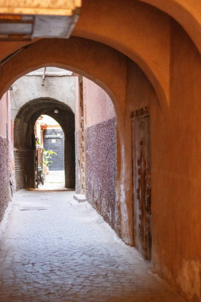 istock Typical narrow alleyways and streets in Marrakesh, Morocco 2203758005