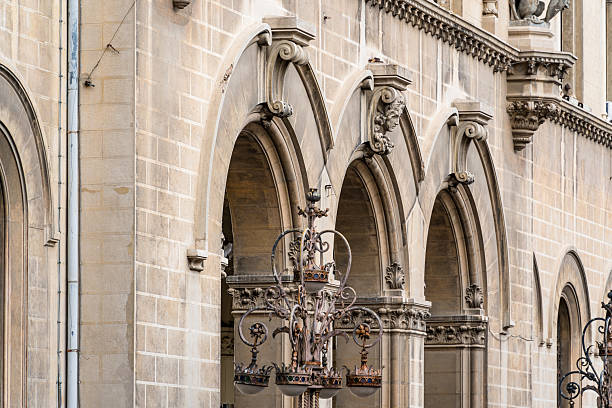 Historic archways in Prague city, Czech Republic