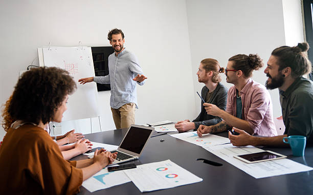 istock Diverse startup people on meeting having fun during brainstorming new ideas for their new project. 2203762244
