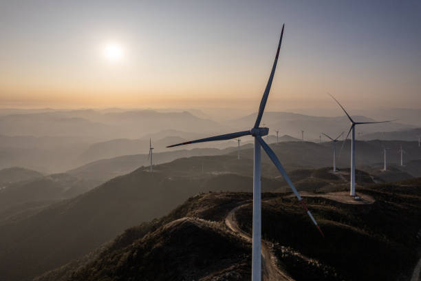 istock Wind turbines on the mountaintop 2203767196