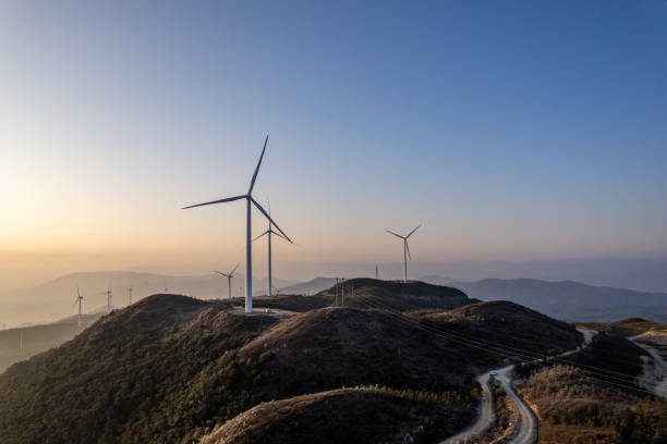 istock Wind turbines on the mountaintop 2203767210