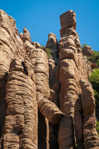 Hoodoos and massive boulders at Chiricahua National Monument