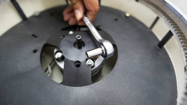 istock Professional hair dryer maintenance and disassembly 2203787291