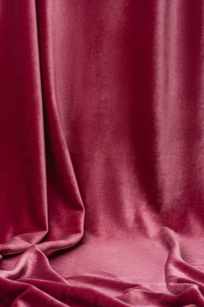 istock Pink velvet fabric texture, macro, background 2203788998