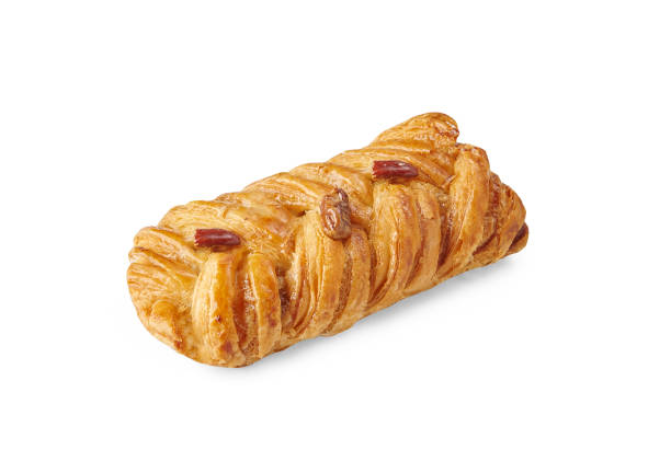istock Croissant bakery isolated white background style. 2203795759