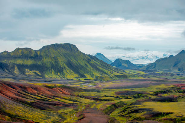 istock Serpentine River Flowing Through Verdant Valleys in the Icelandic Highlands 2203799962