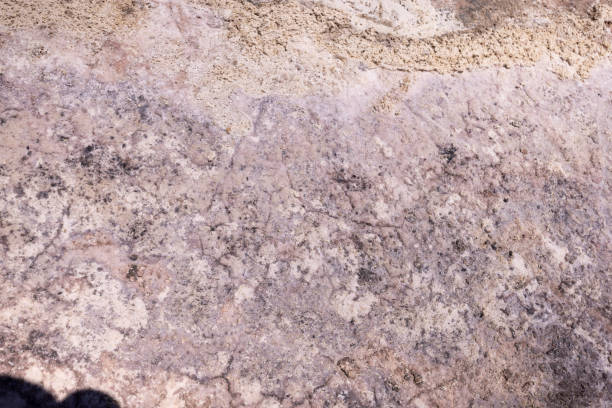 Dry salt and clay terrain of the Moon valley in Atacama desert at San Pedro de Atacama