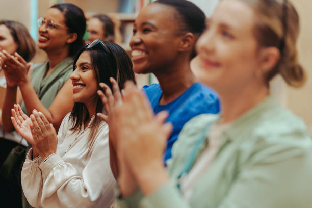 istock Colleagues clapping at an advertising agency 2203804476