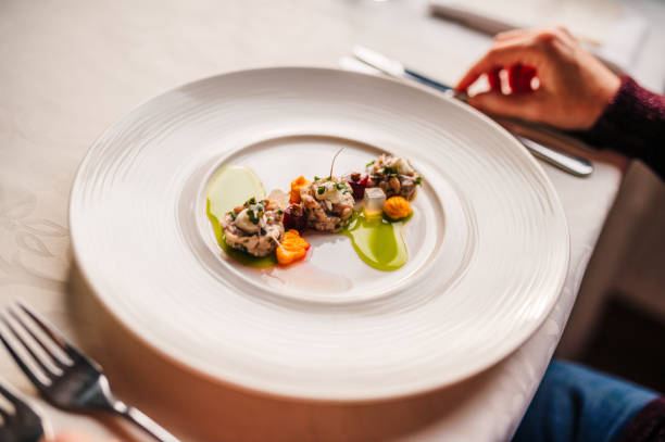 istock Carp, apples and herbs, fancy food 2203806916