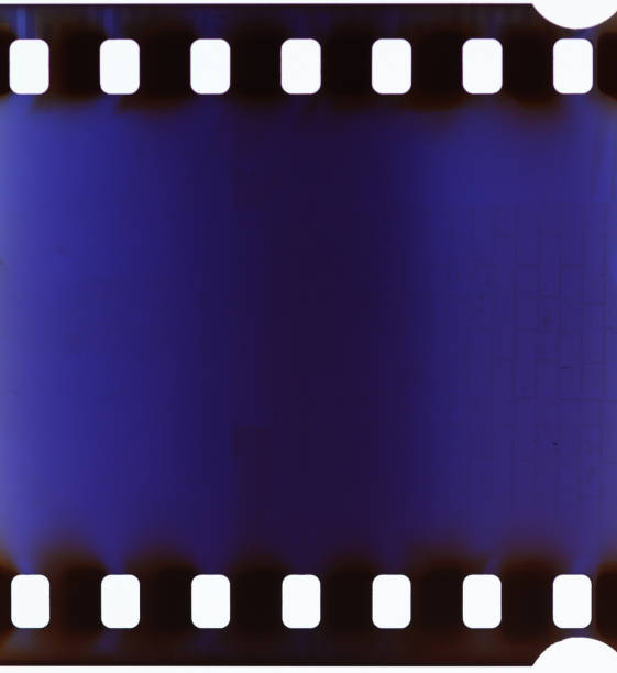 istock Blue Film Strip Light leak 2203807016