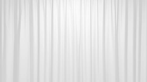 istock A luxurious, textured white fabric curtain, draped in soft folds and illuminated with a subtle glow, creates an elegant and versatile background suitable for stage curtains. 2203812892