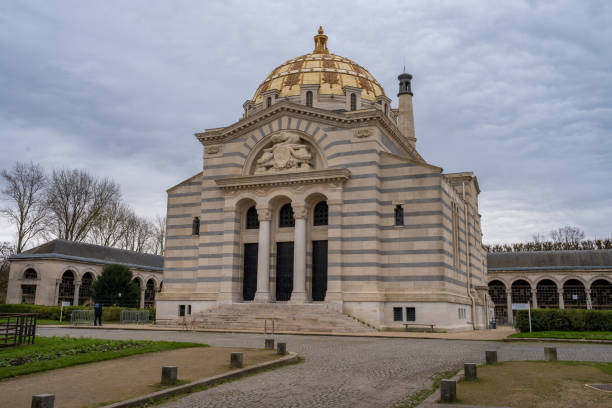 Terre-Cabade cemetery tomb of engineer Jean Abadie (1776-1846). Captured during spring season.