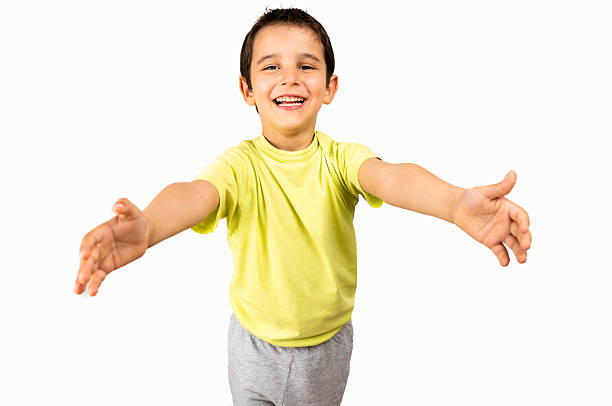 istock Happy child is going to embracing me 2203823910