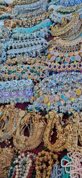 istock gold jewelry ethnic design close up 2203833207