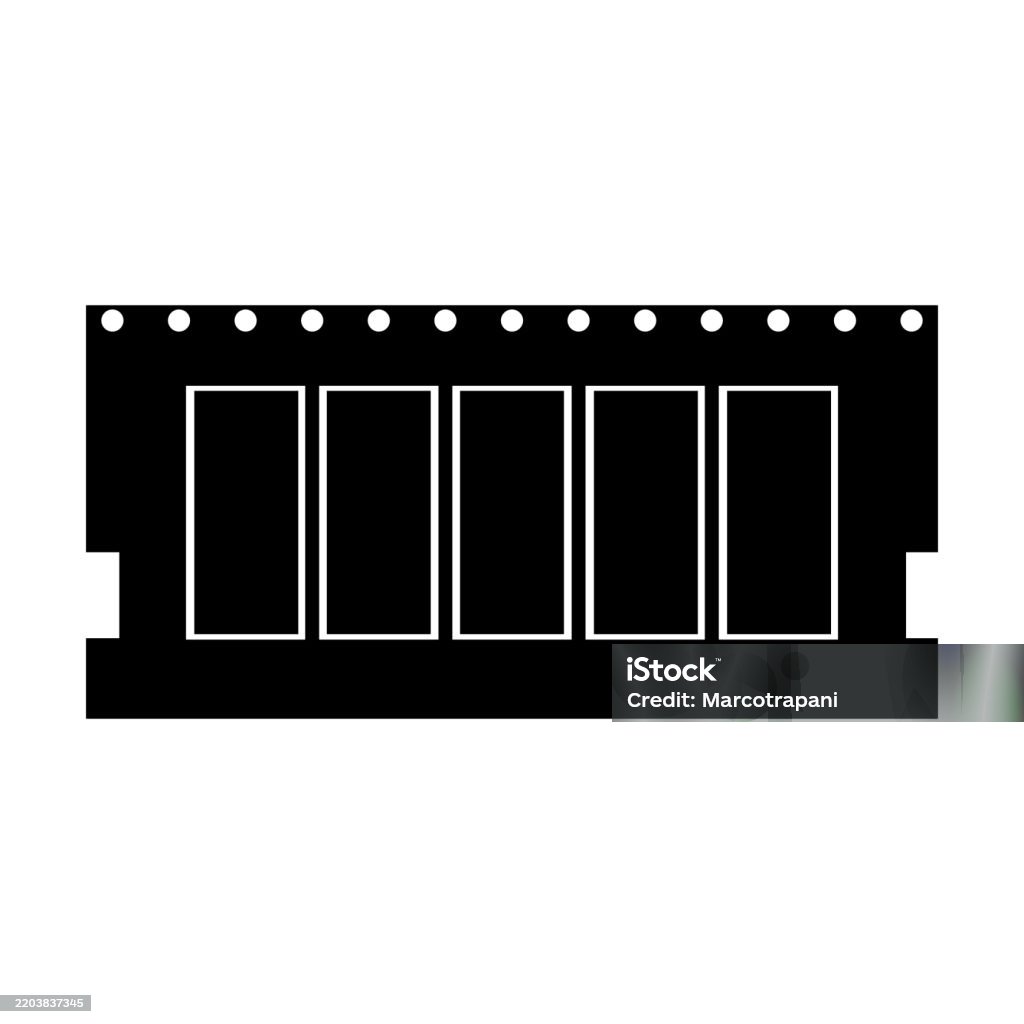 Ram Color Drawing Computer Computer Ram Stock Illustration - Download Image Now - CPU, Computer ...