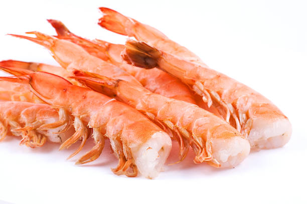 istock Tiger shrimp isolated on white 2203850018