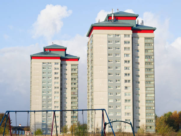 istock High rise council flats in Glasgow city 2203863758