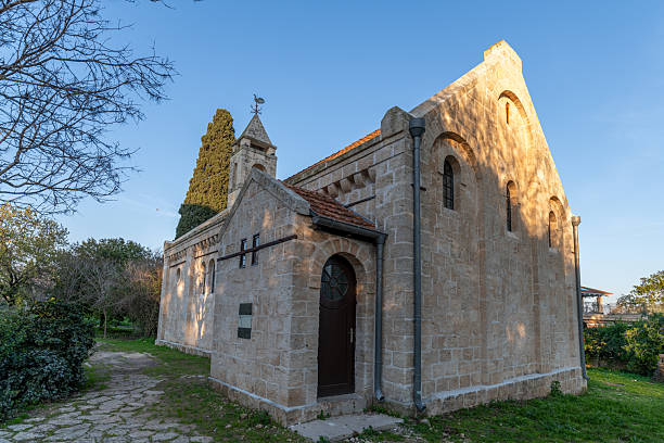 istock A timeless sanctuary, bathed in the soft glow of the setting sun. 2203875875